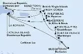 La Romana,Samana Bay,Virgin Gorda,Philipsburg,Basseterre,Catalina Island,La Romana,Catalina Island,Bridgetown,Fort de France,Pointe-a-Pitre,Road Town,La Romana