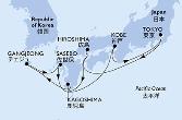 Tokyo,Hiroshima,Kagoshima,Gangjeong,Sasebo,Kobe,Tokyo