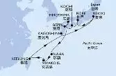 Tokyo,Kobe,Kochi,Hiroshima,Beppu,Naha,Miyako Is.,Keelung,Kagoshima,Tokyo