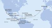 Barcelona,Funchal,Bridgetown,Saint George,Willemstad,Cartagena,Puerto Limon,CTB-Panama Canal,BLB-Panam Canal,Puntarenas,Puerto Quetzal,Puerto Vallarta,Cabo San Lucas,San Diego,Los Angeles