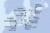 Copenhagen,Warnemunde,Gdynia,Klaipeda,Riga,Tallinn,Helsinki,Stockholm,Stockholm,Visby,Copenhagen