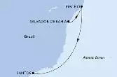 Salvador,Maceio,Santos
