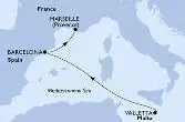 Valletta,Barcelona,Marseille
