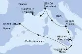 Marseille,Genoa,Naples,Messina,Valletta,Barcelona