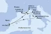 Marseille,Livorno,Civitavecchia,Valencia,Genoa,Marseille