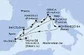 Civitavecchia,Valencia,Barcelona,Marseille,Genoa,Livorno,Valencia,Palma de Mallorca,Barcelona,Marseille,Genoa,Livorno,Civitavecchia