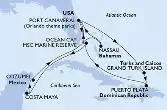 Port Canaveral,Grand Turk Island,Puerto Plata,Ocean Cay,Port Canaveral,Ocean Cay,Costa Maya,Cozumel,Nassau,Port Canaveral