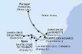 Santa Cruz de Tenerife,Puerto del Rosario,Funchal,Arrecife de Lanzarote,Las Palmas de G.Canaria,Santa Cruz de La Palma,Santa Cruz de Tenerife