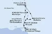 Pointe-a-Pitre,Bridgetown,Kingstown,Port of Spain,Saint George,Fort de France,Pointe-a-Pitre