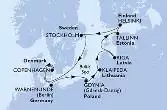Stockholm,Copenhagen,Warnemunde,Gdynia,Klaipeda,Riga,Tallinn,Helsinki,Stockholm,Stockholm