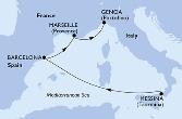 Messina,Barcelona,Marseille,Genoa
