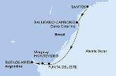 Santos,Balneario Camboriu,Punta Del Este,Montevideo,Buenos Aires