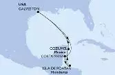 Galveston,Costa Maya,Isla de Roatan,Cozumel,Galveston