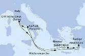 Marmaris,Naples,Civitavecchia,Santorini,Marmaris