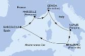 Naples,Palermo,Barcelona,Marseille,Genoa,Naples