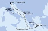 Venice-Marghera,Kotor,Mykonos,Mykonos,Syros,Ancona