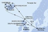 Hamburg,Kirkwall,Seydisfjordur,Akureyri,Isafjordur,Reykjavik,Invergordon,South Queensferry,Hamburg
