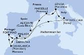 Marseille,Malaga,Portimao,Casablanca,Gibraltar,Alicante,Civitavecchia,Genoa,Marseille