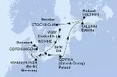 Warnemunde,Gdynia,Tallinn,Helsinki,Stockholm,Visby,Ronne,Copenhagen,Warnemunde
