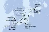 Warnemunde,Gdynia,Tallinn,Helsinki,Stockholm,Visby,Copenhagen,Warnemunde