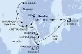 Stockholm,Tallinn,Copenhagen,Warnemunde,Alesund,Stavanger,Kristiansand,Oslo