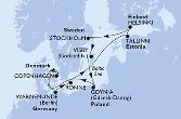 Copenhagen,Warnemunde,Ronne,Tallinn,Helsinki,Stockholm,Stockholm,Visby,Gdynia,Copenhagen