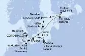 Copenhagen,Warnemunde,Ronne,Tallinn,Helsinki,Stockholm,Stockholm,Visby,Gdynia,Copenhagen
