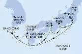 Tokyo,Gangjeong,Sasebo,Yatsushiro,Kobe,Nagoya,Tokyo