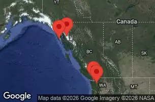 NORWEGIAN BLISS - útvonalterv 7 éjszaka indulás SEATTLE, WA kelt 04/07/2026 -  WA, AK, ENDICOTT ARM   DAWES GLACIER, VICTORIA  BC  CANADA