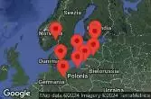  DENMARK, NORWAY, GERMANY, POLAND, LITHUANIA, LATVIA, ESTONIA, FINLAND, SWEDEN
