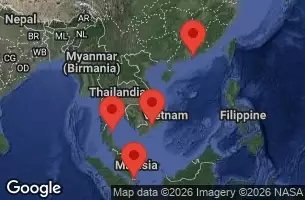 NORWEGIAN JADE - útvonalterv 11 éjszaka indulás SINGAPORE kelt 23/12/2026 -  SINGAPORE, THAILAND, VIET NAM, CHINA
