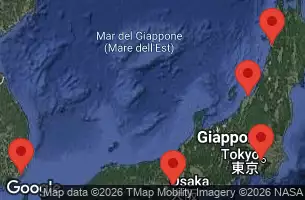 NORWEGIAN JADE - útvonalterv 14 éjszaka indulás TOKYO, JAPAN kelt 04/11/2027 -  JAPAN, AKITA  JAPAN, NIGATA  JAPAN, REPUBLIC OF (SOUTH), KYOTO  OSAKA   JAPAN