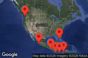 NORWEGIAN JOY - útvonalterv 18 éjszaka indulás MIAMI, FL kelt 25/04/2026 -  FLORIDA, CARTAGENA  COLOMBIA, PANAMA, COSTA RICA, GUATEMALA, MEXICO, CALIFORNIA, WA