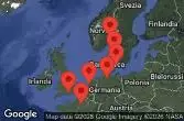  DENMARK, SWEDEN, NORWAY, GERMANY, NETHERLANDS, FRANCE, GREAT BRITAIN