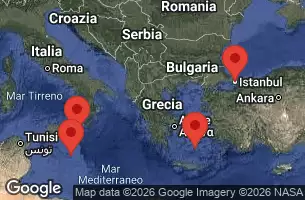 NORWEGIAN VIVA - útvonalterv 9 éjszaka indulás ISTANBUL, TURKEY kelt 18/05/2026 -  TURKEY, GREECE, MALTA, ITALY