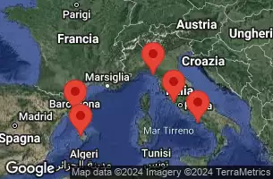 BARCELONA, SPAIN, PALMA DE MALLORCA, SPAIN, CRUISING, LA SPEZIA, ITALY, Civitavecchia, Italy, NAPLES/CAPRI, ITALY