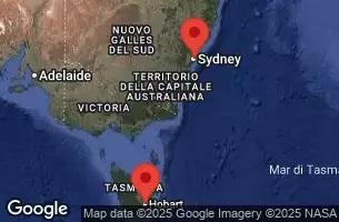 RCC ANTHEM OF THE SEAS - útvonalterv 5 éjszaka indulás SYDNEY, AUSTRALIA kelt 08/03/2026 - SYDNEY, AUSTRALIA, CRUISING, HOBART, AUSTRALIA