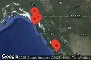 RCC ANTHEM OF THE SEAS - útvonalterv 7 éjszaka indulás SEATTLE, WASHINGTON kelt 13/06/2025 - SEATTLE, WASHINGTON, CRUISING, SITKA, ALASKA, SKAGWAY, ALASKA, ENDICOTT ARM & DAWES GLACIER, JUNEAU, ALASKA, VICTORIA, BRITISH COLUMBIA