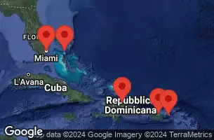 MIAMI, FLORIDA, CRUISING, PUERTO PLATA, DOMINICAN REP, CHARLOTTE AMALIE, ST. THOMAS, SAN JUAN, PUERTO RICO, PERFECT DAY COCOCAY -  BAHAMAS
