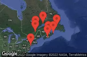 Cape Liberty, NJC, CRUISING, HALIFAX, NOVA SCOTIA, SYDNEY, NOVA SCOTIA, CHARLOTTETOWN, P.E.I., CORNER BROOK, NEWFOUNDLAND, SEPT- ILES -  QUEBEC -  CANADA, SAGUENAY - QUEBEC - CANADA, QUEBEC CITY, QUEBEC