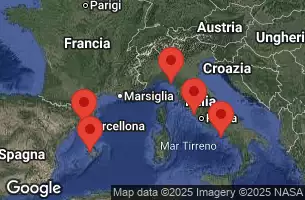 RCC LEGEND OF THE SEAS - útvonalterv 7 éjszaka indulás BARCELONA, SPAIN kelt 02/08/2026 - BARCELONA, SPAIN, PALMA DE MALLORCA, SPAIN, CRUISING, Florence, Pisa, La Spezia, Italy, Civitavecchia, Italy, Naples, Capri, Italy