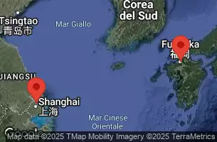RCC SPECTRUM OF THE SEAS - útvonalterv 4 éjszaka indulás SHANGAI (BAOSHAN), CHINA kelt 06/08/2025 - SHANGAI (BAOSHAN), CHINA, CRUISING, FUKUOKA, JAPAN