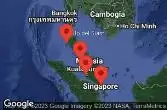 SINGAPORE, PORT KELANG, MALAYSIA, PENANG, MALAYSIA, PHUKET, THAILAND, CRUISING