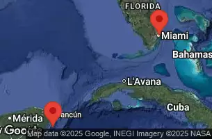 RCC SYMPHONY OF THE SEAS - útvonalterv 4 éjszaka indulás MIAMI, FLORIDA kelt 26/04/2026 - MIAMI, FLORIDA, CRUISING, COZUMEL, MEXICO