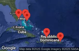 RCC SYMPHONY OF THE SEAS - útvonalterv 7 éjszaka indulás MIAMI, FLORIDA kelt 05/04/2026 - MIAMI, FLORIDA, NASSAU, BAHAMAS, Perfect Day at CocoCay, Bahamas, CRUISING, SAN JUAN, PUERTO RICO, PUERTO PLATA, DOMINICAN REPUBLIC