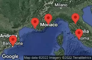 BARCELONA, SPAIN, NICE (VILLEFRANCHE), FRANCE, Civitavecchia, Italy, FLORENCE/PISA(CARRARA) - ITALY, PROVENCE(MARSEILLE), FRANCE